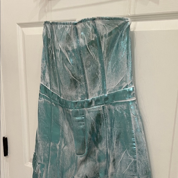 NWT Strapless Metallic Foil Jumpsuit XL - Picture 12 of 14